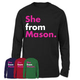 She From Mason Shirt Ohio State Birthday Gift For Her