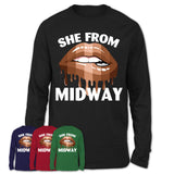 She From Midway Florida T-Shirt Black Lives Matter Sexy Lips Girl Shirt