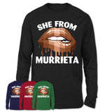 She From Murrieta California T-Shirt Black Lives Matter Sexy Lips Girl Shirt