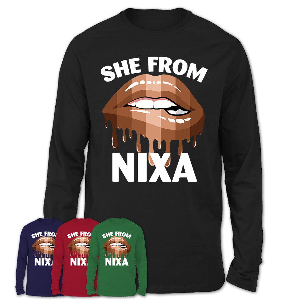 She From Nixa Missouri T-Shirt Black Lives Matter Sexy Lips Girl Shirt