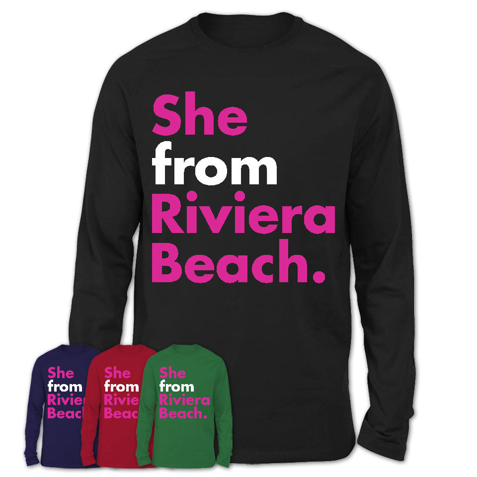 She From Riviera Beach Shirt Florida State Birthday Gift For Her