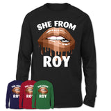 She From Roy Utah T-Shirt Black Lives Matter Sexy Lips Girl Shirt