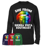 She From Sierra Vista Southeast Arizona T-Shirt LGBT Pride Sexy Lips Gift Shirt