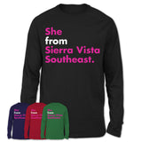 She From Sierra Vista Southeast Shirt Arizona State Birthday Gift For Her