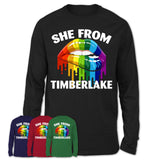 She From Timberlake Virginia T-Shirt LGBT Pride Sexy Lips Gift Shirt