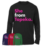 She From Topeka Shirt Kansas State Birthday Gift For Her