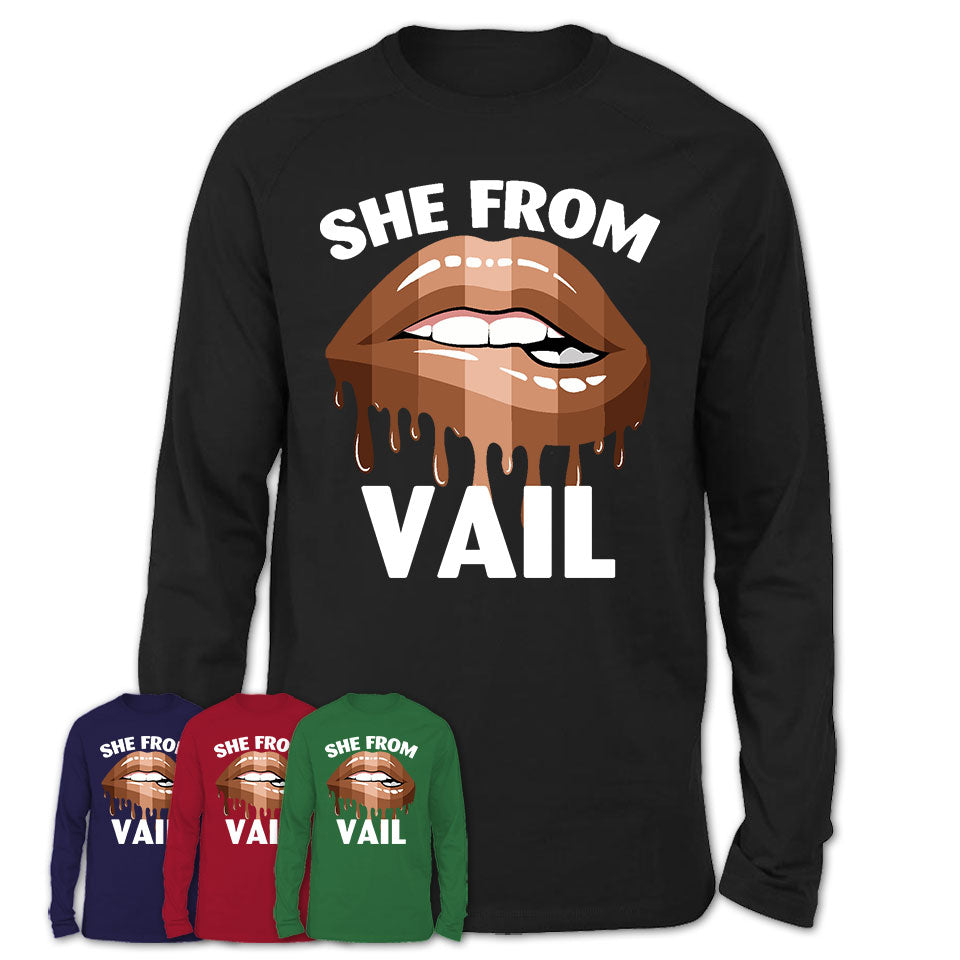 She From Vail Arizona T-Shirt Black Lives Matter Sexy Lips Girl Shirt