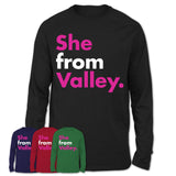 She From Valley Shirt Alabama State Birthday Gift For Her