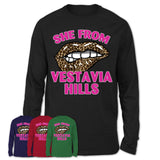 She From Vestavia Hills Alabama Gift Cheetah Leopard Sexy Lips Shirt