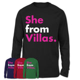 She From Villas Shirt Florida State Birthday Gift For Her