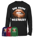 She From Westbury New York T-Shirt Black Lives Matter Sexy Lips Girl Shirt