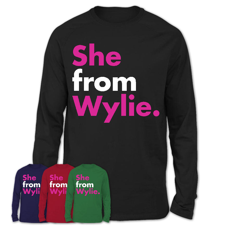 She From Wylie Shirt Texas State Birthday Gift For Her
