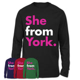 She From York Shirt Pennsylvania State Birthday Gift For Her
