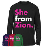 She From Zion Shirt Illinois State Birthday Gift For Her