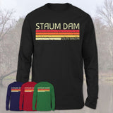 Staum Dam South Dakota Funny Fishing Camping Summer Retro Gift T-Shirt