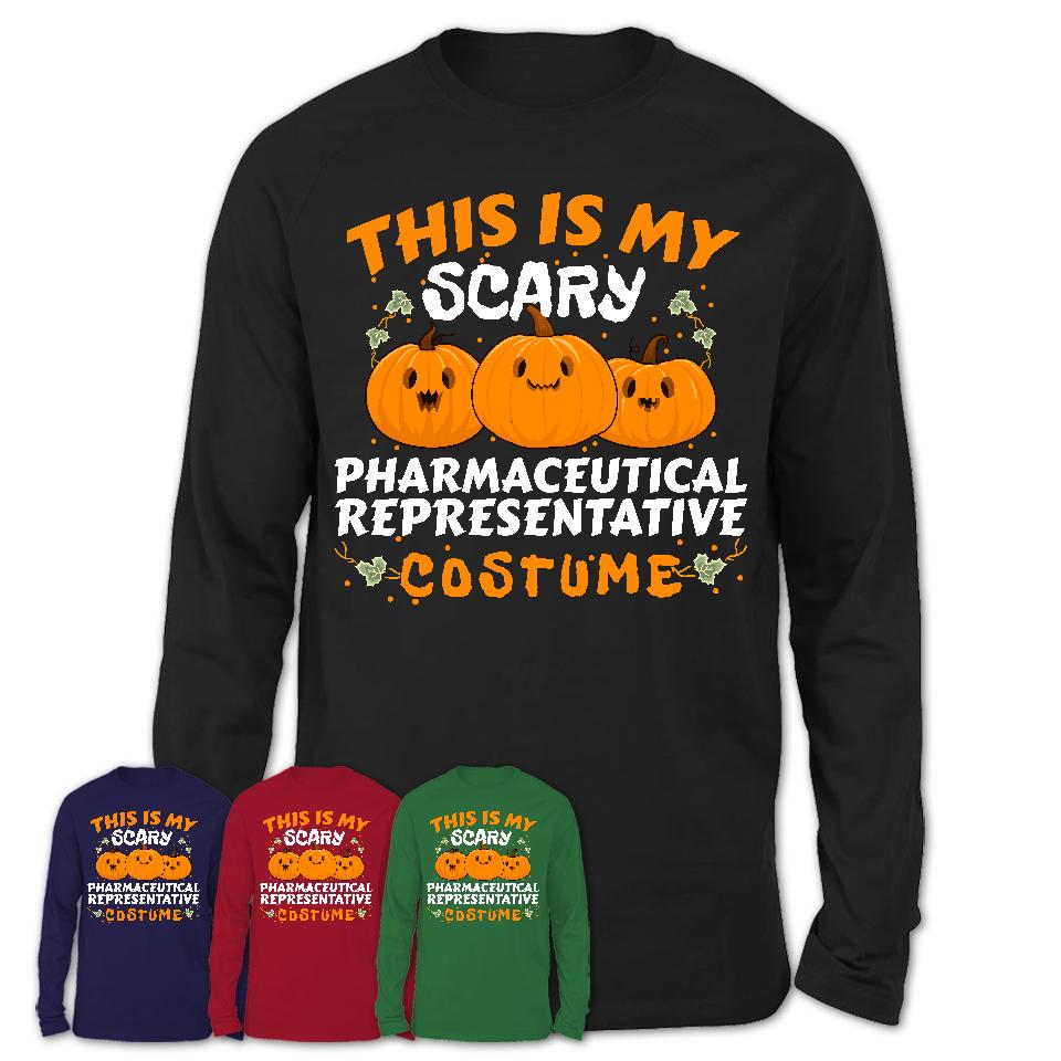 This Is My Scary Pharmaceutical Representative Costume, Halloween Pumpkin Shirt, Funny Coworker Gift