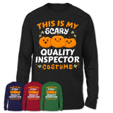 This Is My Scary Quality Inspector Costume, Halloween Pumpkin Shirt, Funny Coworker Gift