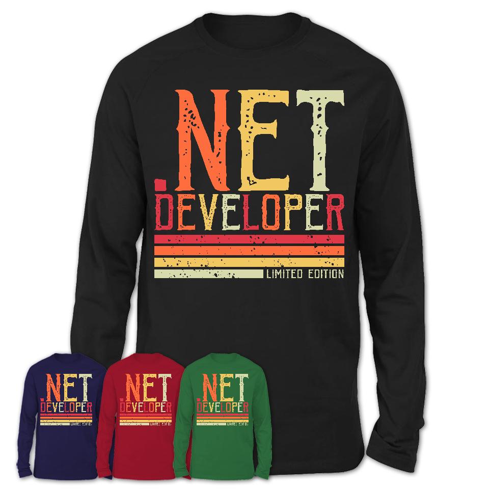 Vintage .Net Developer Limited Edition Job Shirt, Coworker Birthday Gift Idea