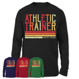 Vintage Athletic Trainer Limited Edition Job Shirt, Coworker Birthday Gift Idea
