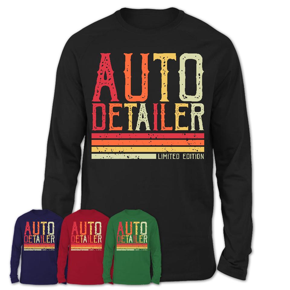 Vintage Auto Detailer Limited Edition Job Shirt, Coworker Birthday Gift Idea