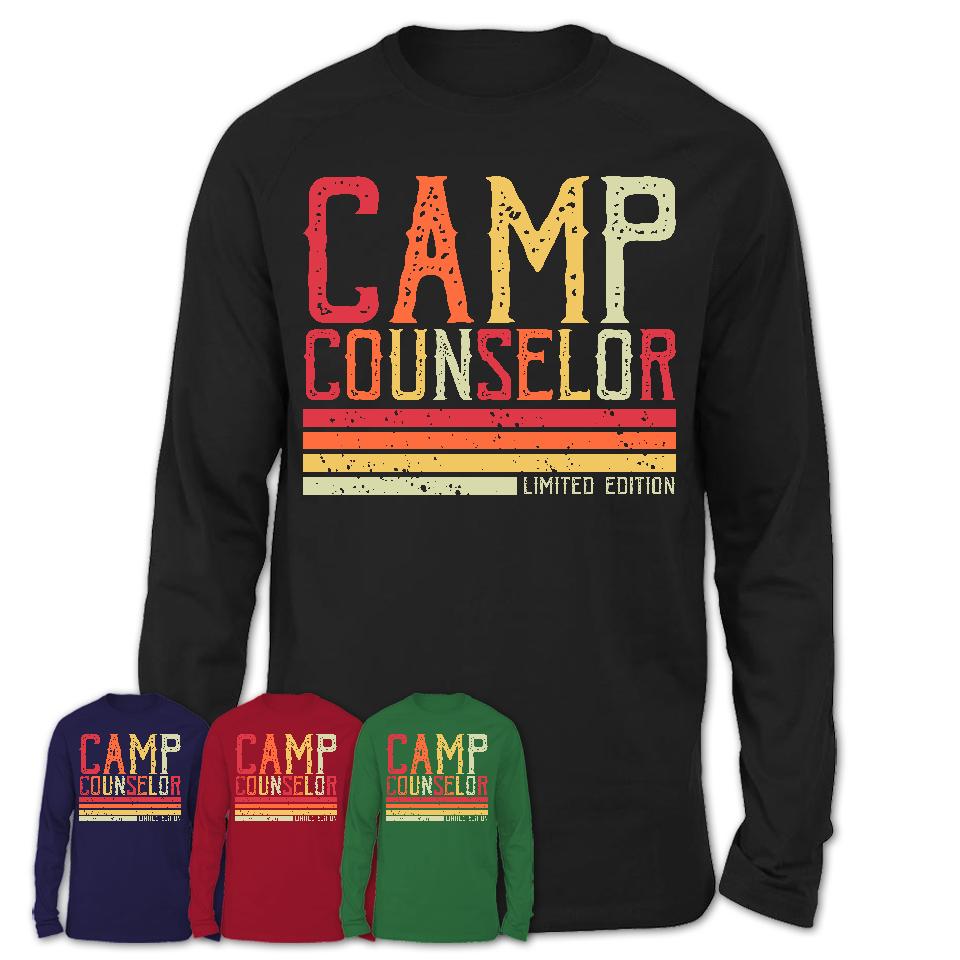 Vintage Camp Counselor Limited Edition Job Shirt, Coworker Birthday Gift Idea