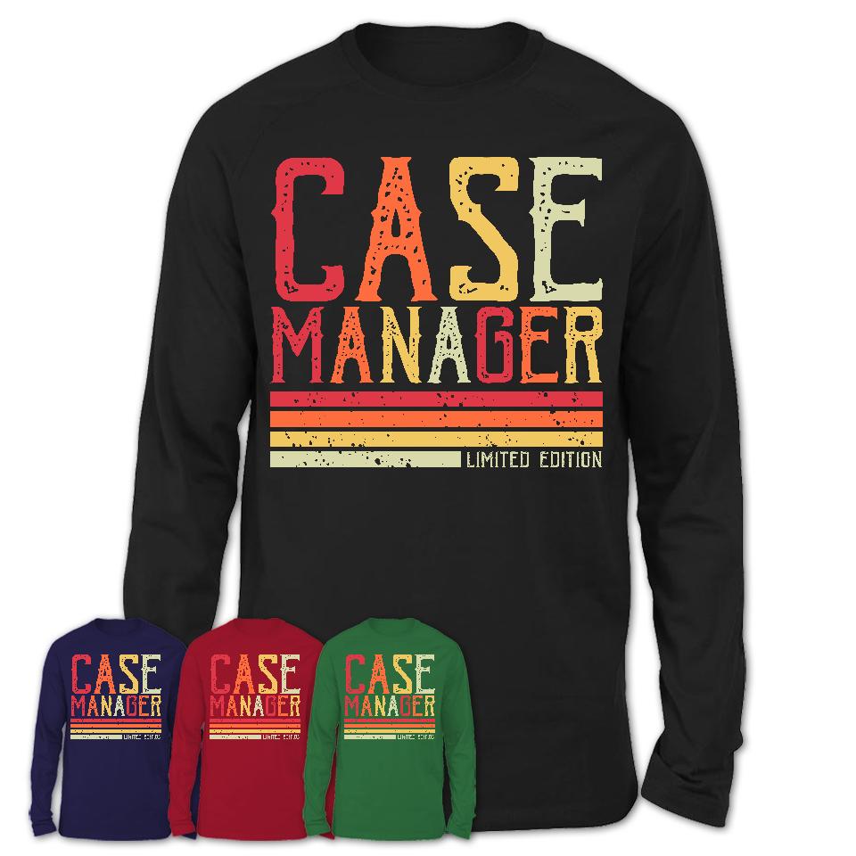 Vintage Case Manager Limited Edition Job Shirt, Coworker Birthday Gift Idea