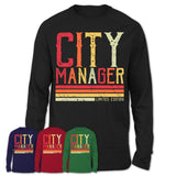 Vintage City Manager Limited Edition Job Shirt, Coworker Birthday Gift Idea