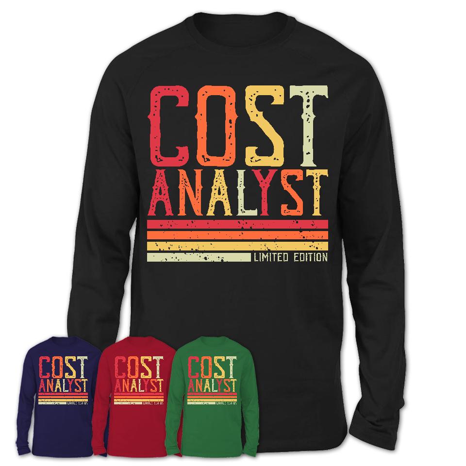 Vintage Cost Analyst Limited Edition Job Shirt, Coworker Birthday Gift Idea