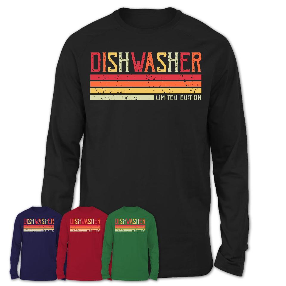 Vintage Dishwasher Limited Edition Job Shirt, Coworker Birthday Gift Idea