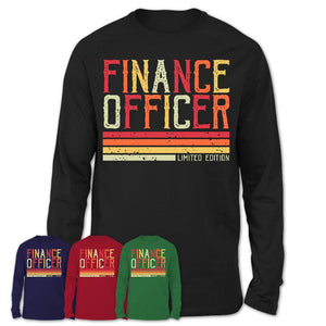 Vintage Finance Officer Limited Edition Job Shirt, Coworker Birthday Gift Idea