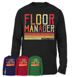 Vintage Floor Manager Limited Edition Job Shirt, Coworker Birthday Gift Idea