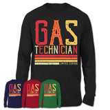 Vintage Gas Technician Limited Edition Job Shirt, Coworker Birthday Gift Idea