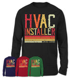 Vintage Hvac Installer Limited Edition Job Shirt, Coworker Birthday Gift Idea