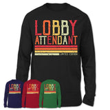 Vintage Lobby Attendant Limited Edition Job Shirt, Coworker Birthday Gift Idea