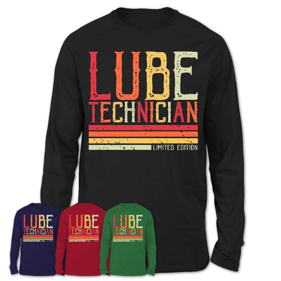 Vintage Lube Technician Limited Edition Job Shirt, Coworker Birthday Gift Idea