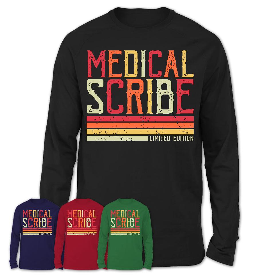 Vintage Medical Scribe Limited Edition Job Shirt, Coworker Birthday Gift Idea