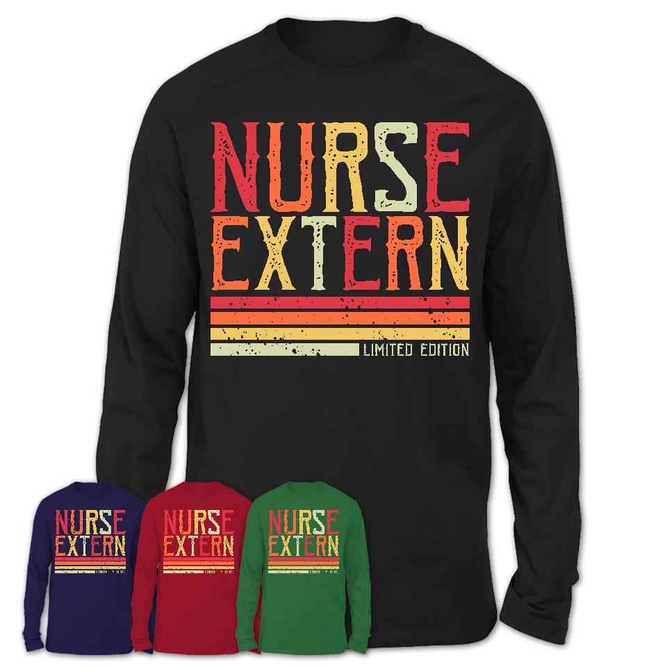 Vintage Nurse Extern Limited Edition Job Shirt, Coworker Birthday Gift Idea