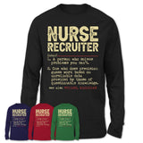 Vintage Nurse Recruiter Definition Shirt, Funny Coworker Gift Idea for Nurse Recruiter, New Job Gift