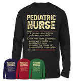 Vintage Pediatric Nurse Definition Shirt, Funny Coworker Gift Idea for Pediatric Nurse, New Job Gift