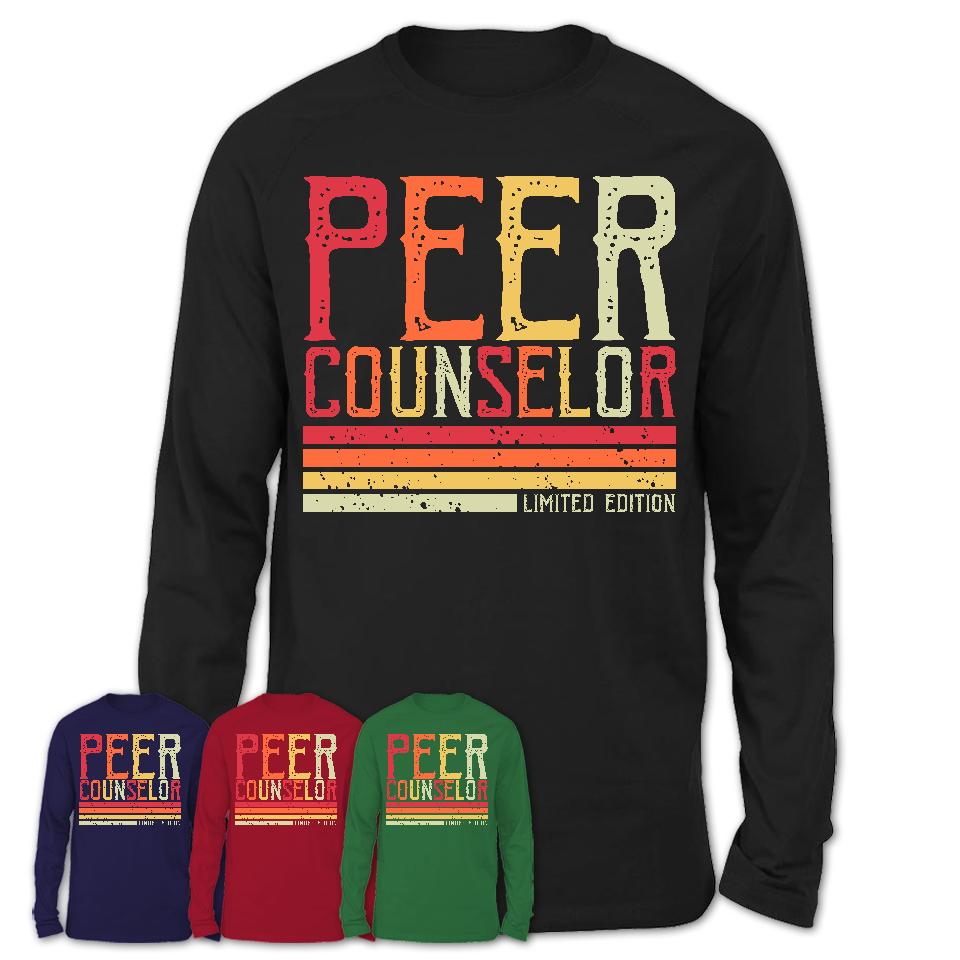 Vintage Peer Counselor Limited Edition Job Shirt, Coworker Birthday Gift Idea