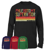 Vintage Phlebotomy Supervisor Limited Edition Job Shirt, Coworker Birthday Gift Idea