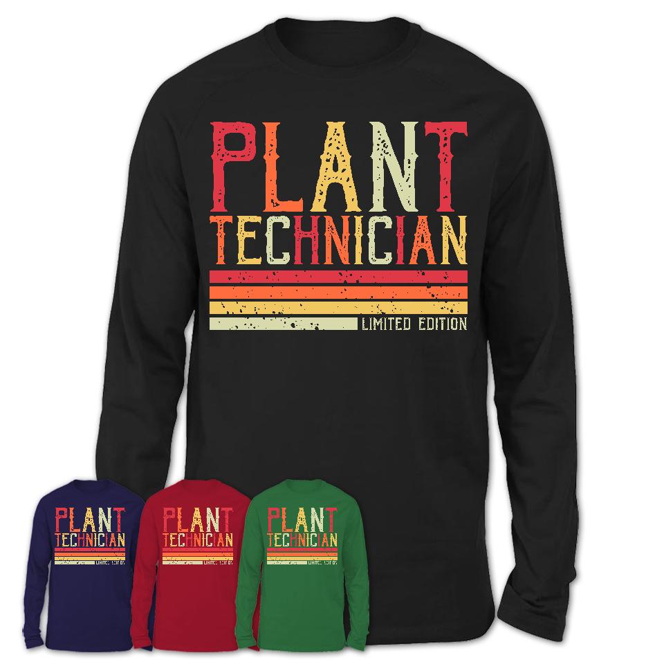 Vintage Plant Technician Limited Edition Job Shirt, Coworker Birthday Gift Idea