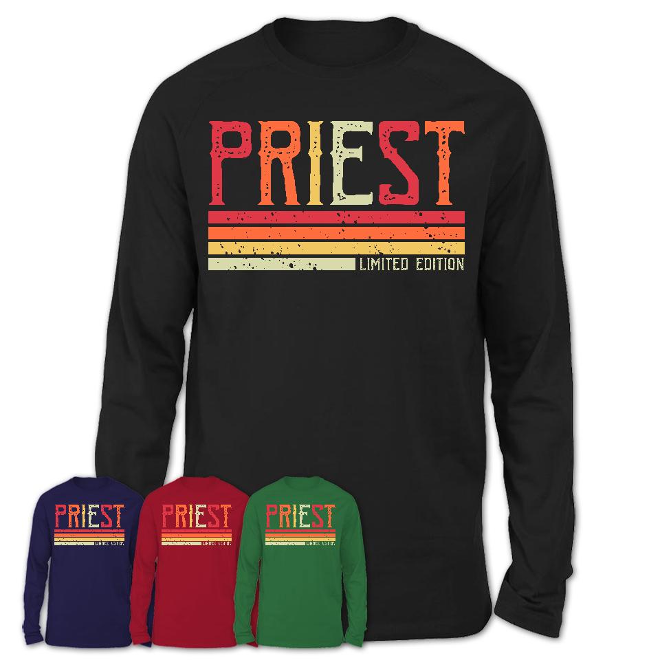 Vintage Priest Limited Edition Job Shirt, Coworker Birthday Gift Idea