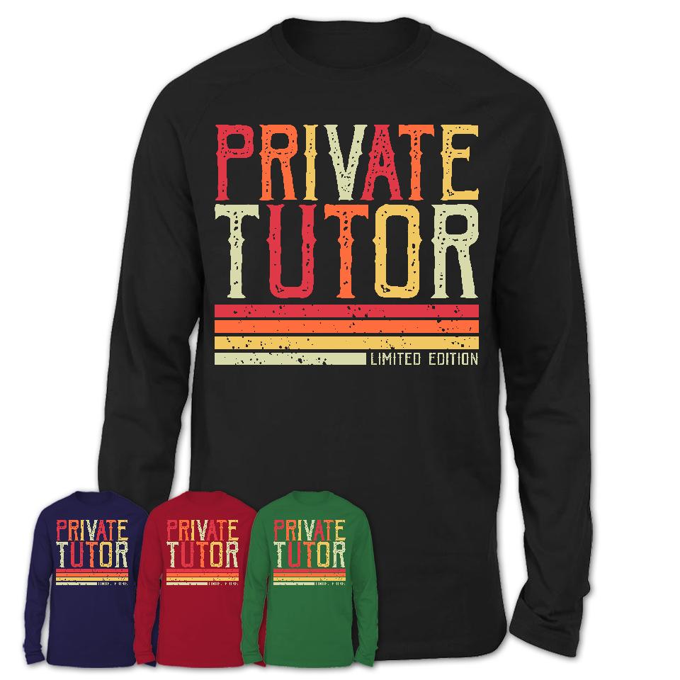 Vintage Private Tutor Limited Edition Job Shirt, Coworker Birthday Gift Idea