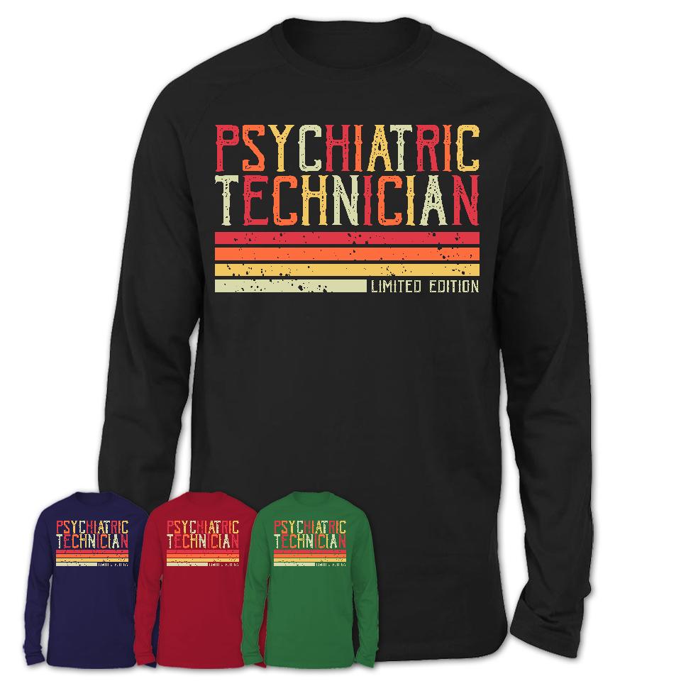 Vintage Psychiatric Technician Limited Edition Job Shirt, Coworker Birthday Gift Idea