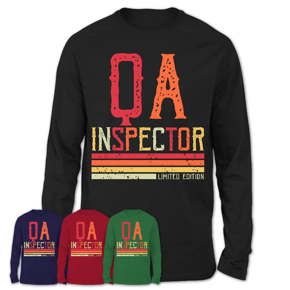 Vintage Qa Inspector Limited Edition Job Shirt, Coworker Birthday Gift Idea