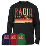 Vintage Radio Announcer Limited Edition Job Shirt, Coworker Birthday Gift Idea