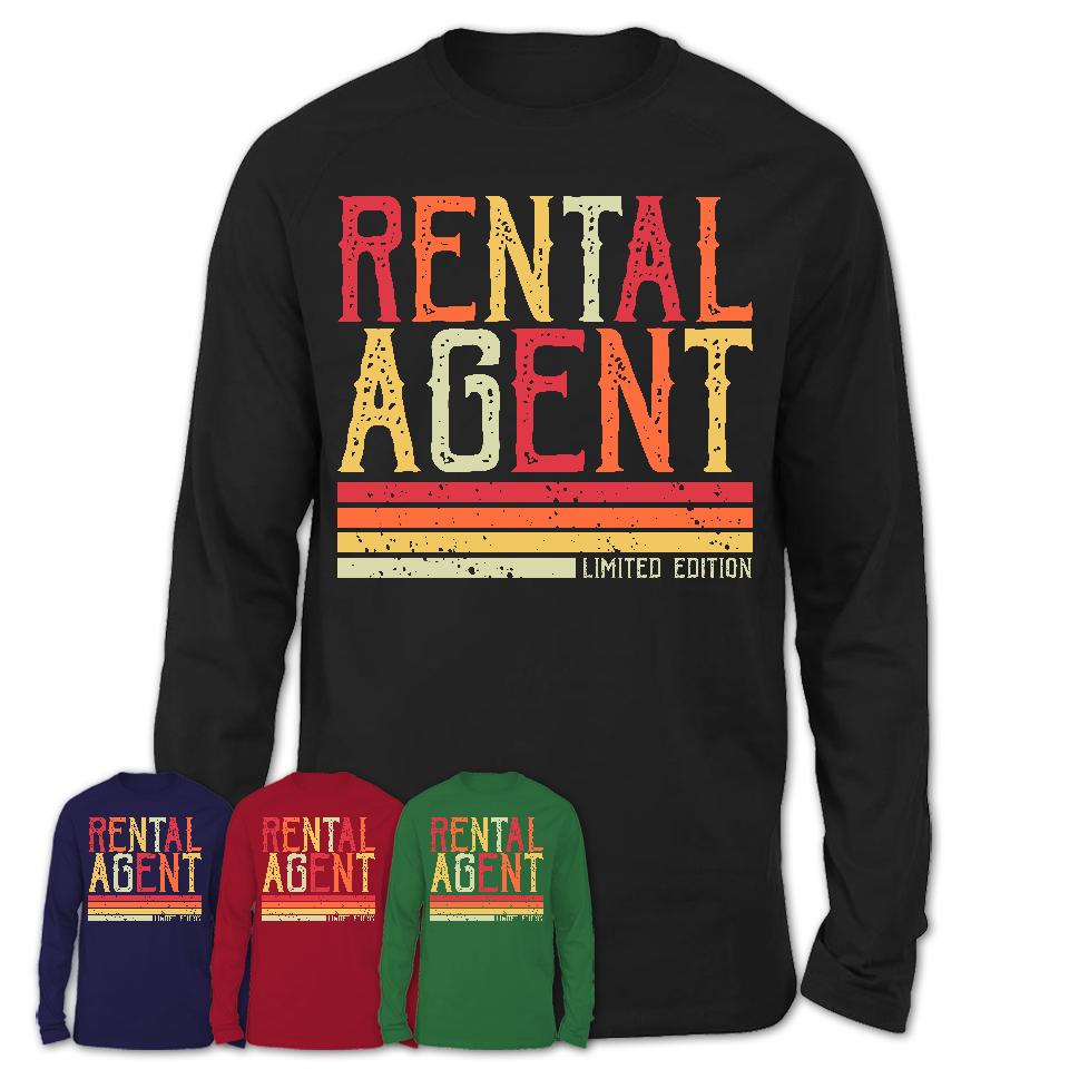 Vintage Rental Agent Limited Edition Job Shirt, Coworker Birthday Gift Idea