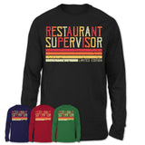 Vintage Restaurant Supervisor Limited Edition Job Shirt, Coworker Birthday Gift Idea