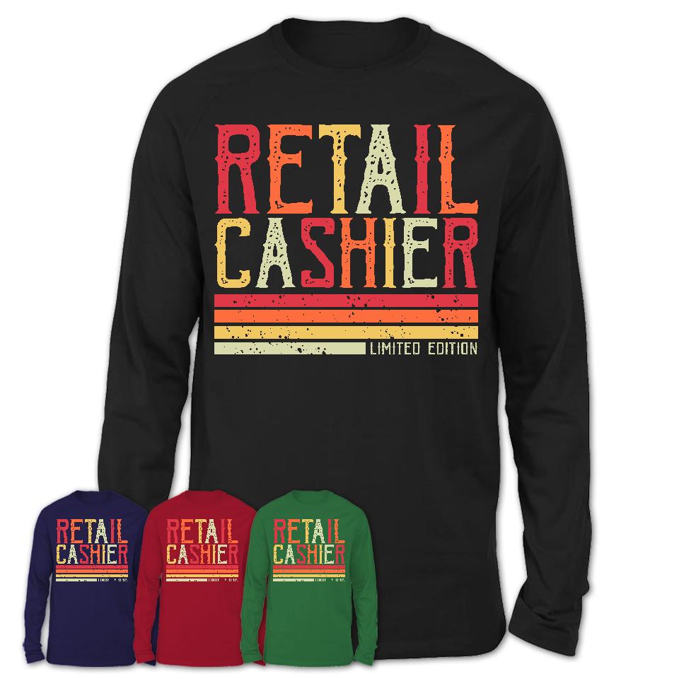 Vintage Retail Cashier Limited Edition Job Shirt, Coworker Birthday Gift Idea